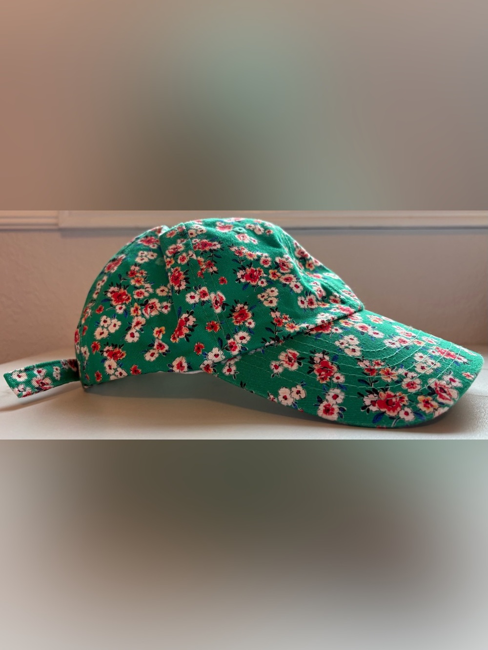Anthropologie Women’s Floral Cap - Bright Garden Print